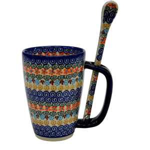 Cappuccino mug with a spoon (A20 D5)