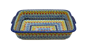 Ovenproof dish with handles (A121 D26)