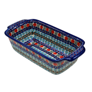 Forma ceramiczna z uszami do pieczenia chleba III (A182 D30)