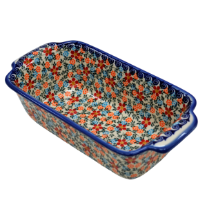 Forma ceramiczna z uszami do pieczenia chleba III (A182 D54)