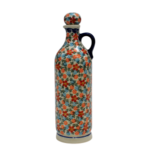 Ceramic bottle with cork large 0,8l (A67 D54)