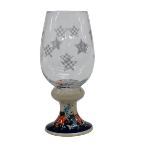 Glass STAR silver (A479 D23)