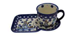 Cup with tray.  Breakfast set. (A59 D33)