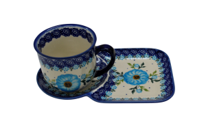 Cup with tray.  Breakfast set. (A59 D58)
