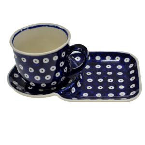Cup with tray.  Breakfast set. (A59 D22)
