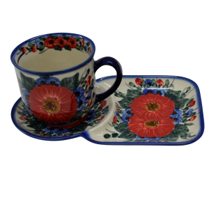 Cup with tray.  Breakfast set. (A59 D28)