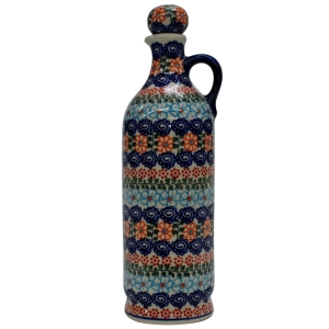 Ceramic bottle with cork large 0,8l (A67 D35)