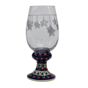Szklanka STAR srebrna girlanda (A481 D21)