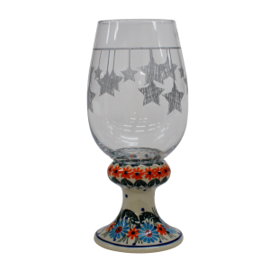 Szklanka STAR srebrna girlanda (A481 D91)