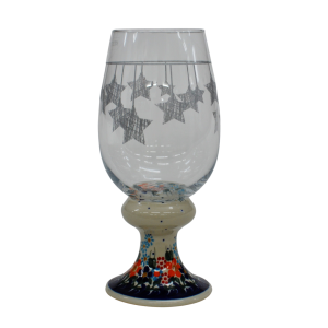 Szklanka STAR srebrna girlanda (A481 D23)