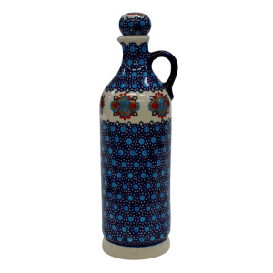 Ceramic bottle with cork large 0,8l (A67 D82)
