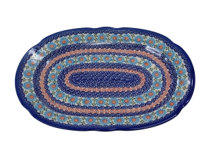 Oval platter with relief (A262 D3)         