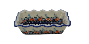 Bread loaf pan baker rectangular WAVE (A183 D23)             
