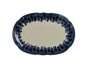 Oval platter with relief (A262 D19)          