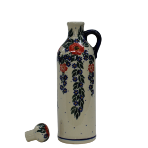 Butelka ceramiczna z korkiem mała 0,6l (A64 D56)  