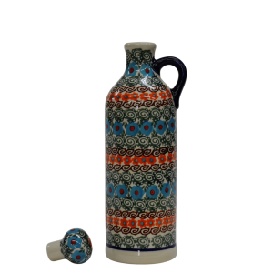 Butelka ceramiczna z korkiem mała 0,6l (A64 D62)   