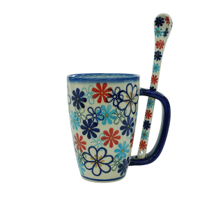 Cappuccino mug with a spoon (A20 D44)