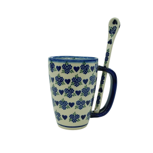 Cappuccino mug with a spoon (A20 D89)