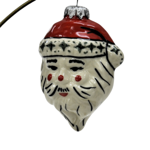 Ceramic Christmas ornament SANTA (A317 D21)            