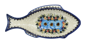 Półmisek bolesławiecki do zapiekania Ryba duży (A150 D61)