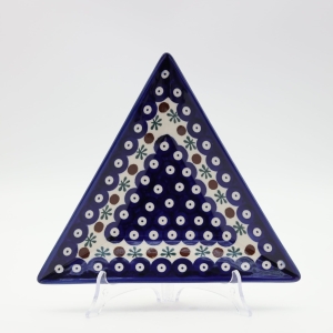 Triangular ceramic platter (A552 D24)
