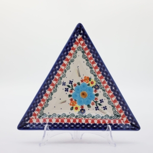 Triangular ceramic platter (A552 D59)   