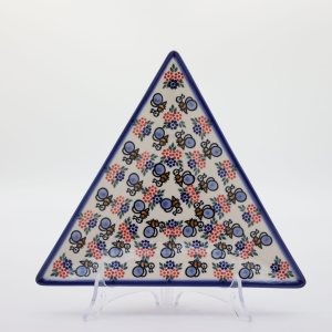 Triangular ceramic platter (A552 D2)  