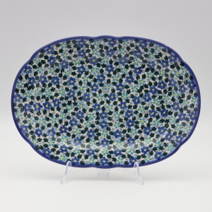 Oval platter with relief (A262 D134)  