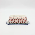 Forma ceramiczna z uszami do pieczenia chleba II A181 D139 – ręcznie malowana ceramika bolesławiecka, idealna do wypieku chleba, trwała i dekoracyjna.
