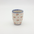 Mug BEL A38 D141 – hand-painted Bolesławiec pottery in a traditional pattern, practical and decorative for everyday use.