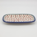 Serving platter DARIA 1 A166 D139 – hand-painted Bolesławiec pottery, elegant and practical for serving main dishes.