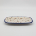 Serving platter DARIA 1 A166 D141 – hand-painted Bolesławiec pottery, elegant and practical for serving main dishes.