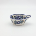 Ceramic colander / strainer A506 D7 – hand-painted Bolesławiec pottery, practical and decorative for draining pasta, vegetables, and fruits.