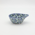 Ceramic colander / strainer A506 D134 – hand-painted Bolesławiec pottery, practical and decorative for draining pasta, vegetables, and fruits.
