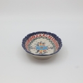 Ceramic soup tureen BUFET 1L A559 D122 – hand-painted Bolesławiec pottery, perfect for soups and stews.