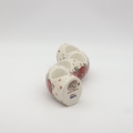 Ceramic Bolesławiec candle holder A750 D101 with classic traditional patterns.