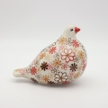 Bolesławiec ceramic pigeon – handmade, hand-painted, durable.
