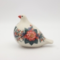 Bolesławiec ceramic pigeon figurine – handmade and hand-painted, combining traditional Polish craftsmanship with timeless charm.