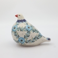 Each dove is carefully shaped from natural clay and hand-painted by skilled Bolesławiec artisans, making every piece truly one-of-a-kind.