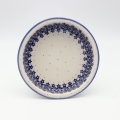 Round ceramic baking dish from Boleslawiec, authentic Polish pottery, hand painted stoneware cookware, handmade artisan ceramic dish for oven, microwave and dishwasher.
