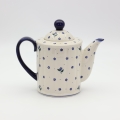 Handmade Boleslawiec teapot A72 D122 – Polish stoneware ceramic craftsmanship.