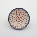 Handmade Boleslawiec ceramic bowl – durable Polish stoneware craftsmanship.