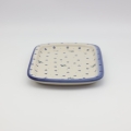Rectangular Polish pottery platter from Boleslawiec CH – handmade ceramic dish.