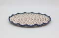 FALA ceramic plate 32.5 cm from Boleslawiec – large Polish pottery platter.