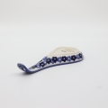 Hand-painted ceramic utensil spoon rest A473 from Bolesławiec.