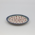 Small 16 cm dessert plate – Bolesławiec ceramic, hand-decorated with traditional patterns. Perfect for serving cakes, desserts, and snacks. Stylish and durable Polish pottery.