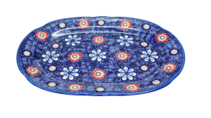 Oval platter with relief (A262 D80)