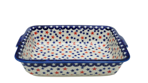 Ovenproof dish with handles (A121 D47)