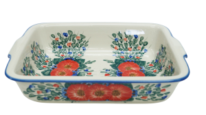 Ovenproof dish with handles (A121 D28)
