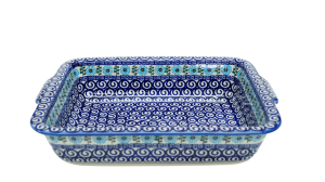 Ovenproof dish with handles (A121 D38)